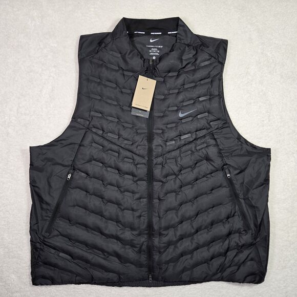 Nike Running Vest Therma-FIT ADV AeroLoft Mens 3XL Tall Jacket FB7542-010 3XLT - Picture 1 of 10